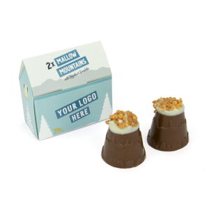 Promotional Branded Eco House Box – Mallow Mountain with Hazelnut Sprinkles – x2
